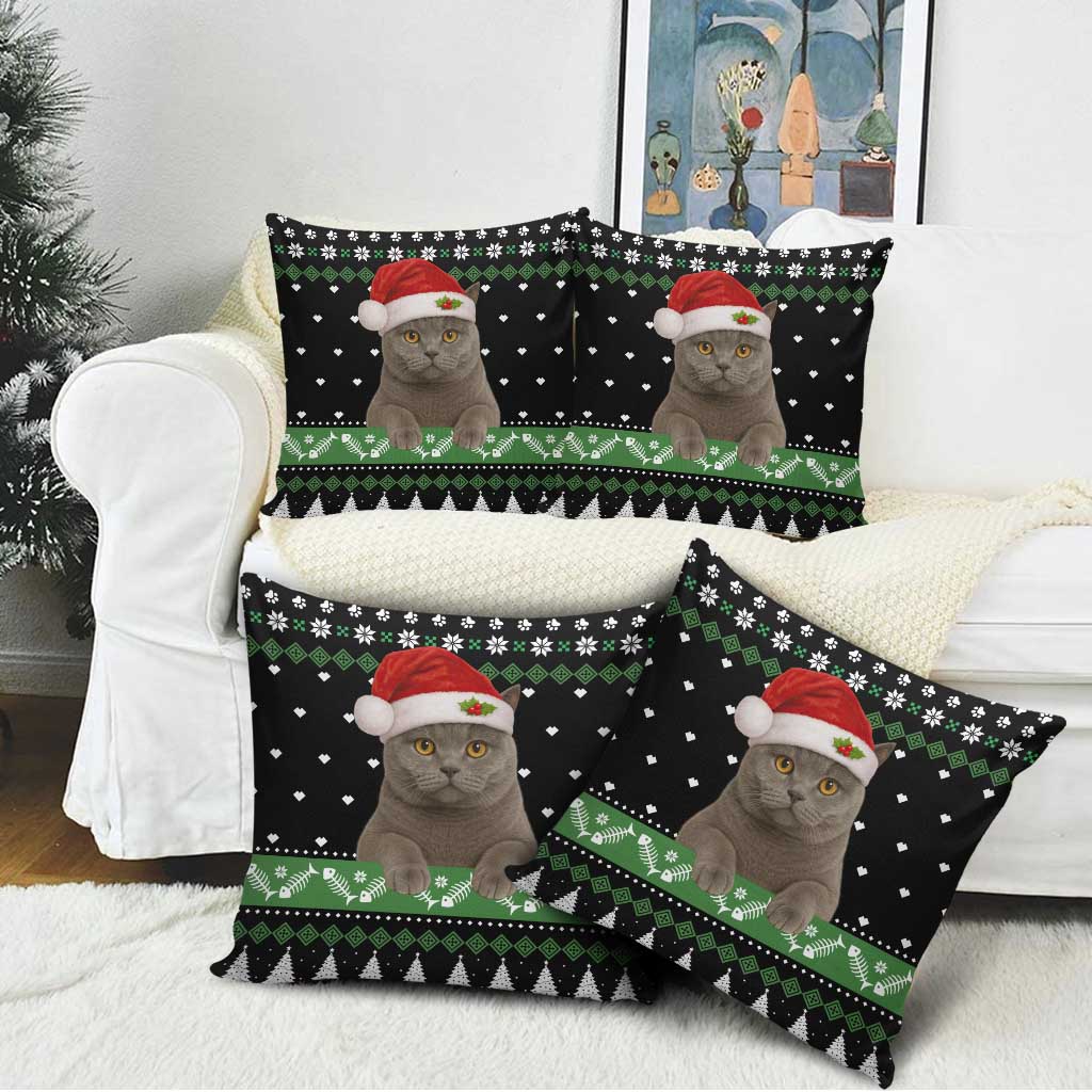 Cat Be Nice Christmas Pillow Cover Xmas Holiday Patterns - Wonder Print Shop