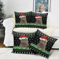 Cat Be Nice Christmas Pillow Cover Xmas Holiday Patterns - Wonder Print Shop