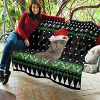 Cat Be Nice Christmas Quilt Xmas Holiday Patterns - Wonder Print Shop