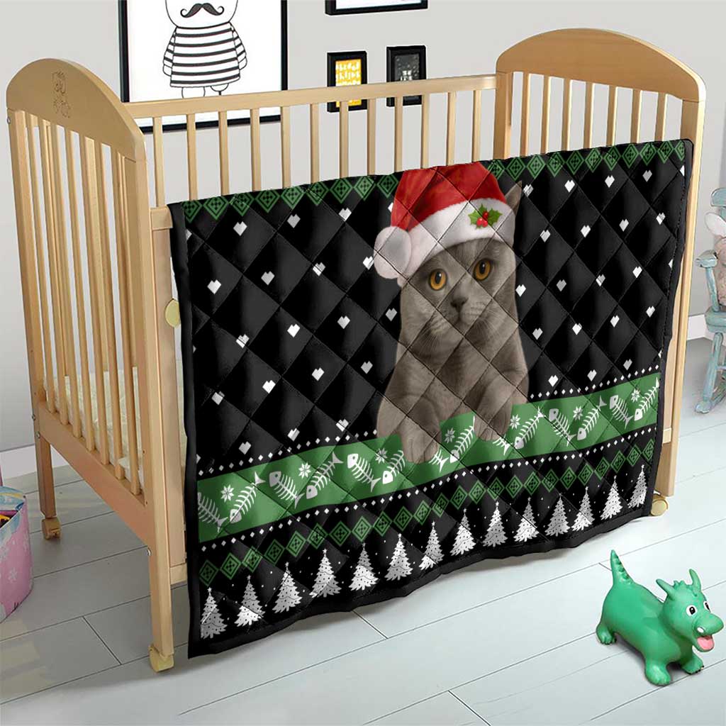 Cat Be Nice Christmas Quilt Xmas Holiday Patterns - Wonder Print Shop