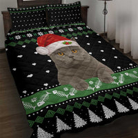 Cat Be Nice Christmas Quilt Bed Set Xmas Holiday Patterns - Wonder Print Shop