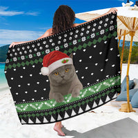 Cat Be Nice Christmas Sarong Xmas Holiday Patterns - Wonder Print Shop