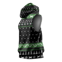 Cat Be Nice Christmas Sleeveless Hoodie Xmas Holiday Patterns - Wonder Print Shop