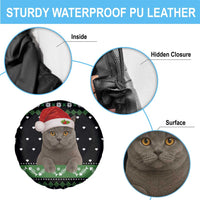 Cat Be Nice Christmas Spare Tire Cover Xmas Holiday Patterns - Wonder Print Shop