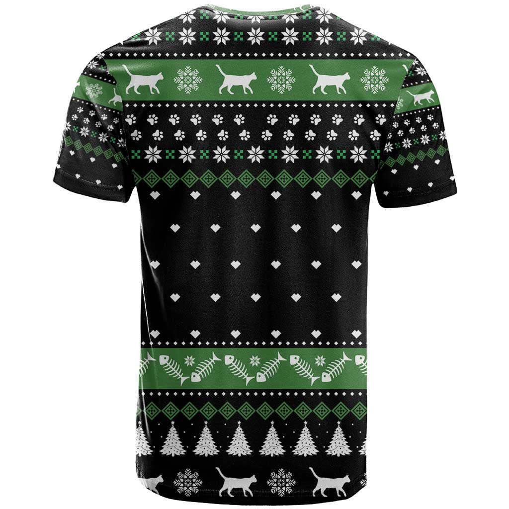 Cat Be Nice Christmas T Shirt Xmas Holiday Patterns - Wonder Print Shop