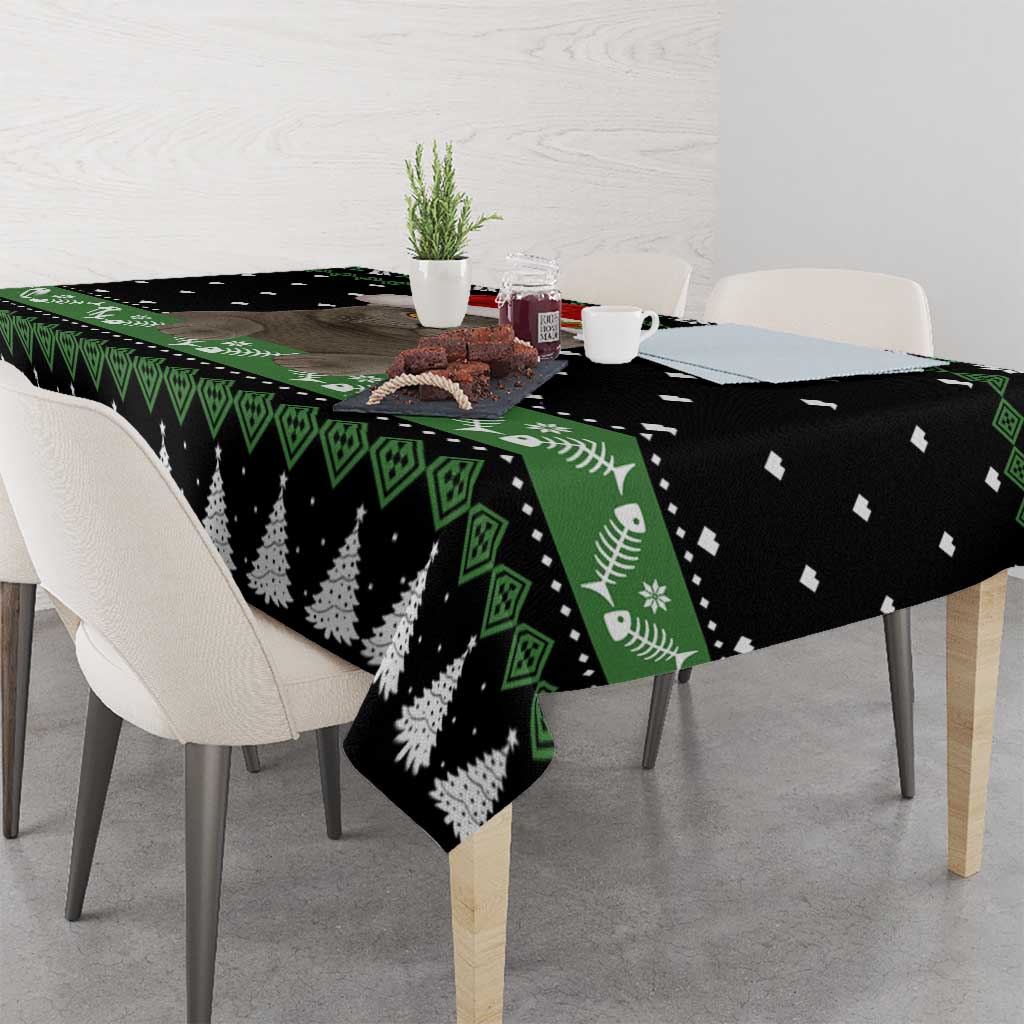 Cat Be Nice Christmas Tablecloth Xmas Holiday Patterns - Wonder Print Shop