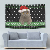 Cat Be Nice Christmas Tapestry Xmas Holiday Patterns - Wonder Print Shop
