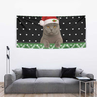 Cat Be Nice Christmas Tapestry Xmas Holiday Patterns - Wonder Print Shop