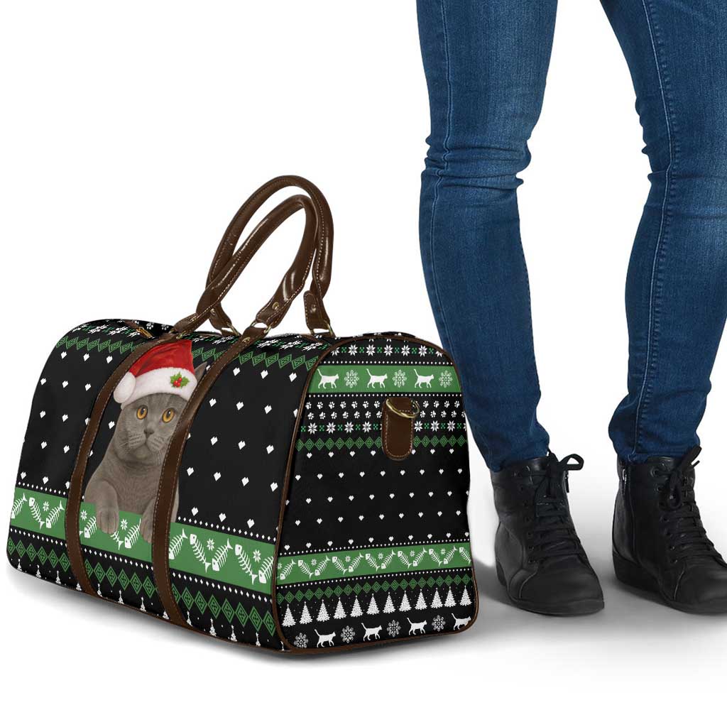 Cat Be Nice Christmas Travel Bag Xmas Holiday Patterns - Wonder Print Shop