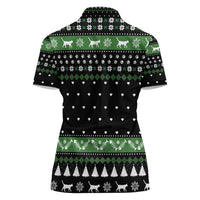 Cat Be Nice Christmas Women Polo Shirt Xmas Holiday Patterns - Wonder Print Shop