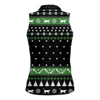 Cat Be Nice Christmas Women Sleeveless Polo Shirt Xmas Holiday Patterns - Wonder Print Shop