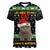Cat Be Nice Christmas Women V-Neck T-Shirt Xmas Holiday Patterns - Wonder Print Shop