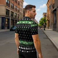Cat Be Nice Christmas Zipper Polo Shirt Xmas Holiday Patterns - Wonder Print Shop