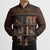 Cat Bookcase Christmas Bomber Puffer Jacket Xmas Holiday Patterns - Wonder Print Shop