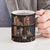 Cat Bookcase Christmas Ceramic Mug Xmas Holiday Patterns - Wonder Print Shop