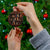 Cat Bookcase Christmas Ceramic Ornament Xmas Holiday Patterns - Wonder Print Shop