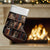 Cat Bookcase Christmas Stocking Xmas Holiday Patterns - Wonder Print Shop