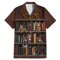 Cat Bookcase Christmas Family Matching Mermaid Dress and Hawaiian Shirt Xmas Holiday Patterns - Wonder Print Shop