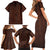 Cat Bookcase Christmas Family Matching Short Sleeve Bodycon Dress and Hawaiian Shirt Xmas Holiday Patterns - Wonder Print Shop