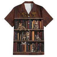 Cat Bookcase Christmas Family Matching Tank Maxi Dress and Hawaiian Shirt Xmas Holiday Patterns - Wonder Print Shop