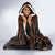 Cat Bookcase Christmas Hooded Blanket Xmas Holiday Patterns - Wonder Print Shop