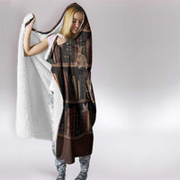 Cat Bookcase Christmas Hooded Blanket Xmas Holiday Patterns - Wonder Print Shop