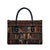 Cat Bookcase Christmas Leather Bag Xmas Holiday Patterns - Wonder Print Shop