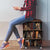Cat Bookcase Christmas Luggage Cover Xmas Holiday Patterns - Wonder Print Shop