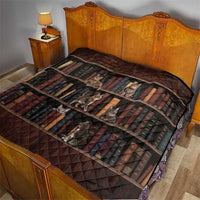 Cat Bookcase Christmas Quilt Xmas Holiday Patterns - Wonder Print Shop