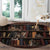 Cat Bookcase Christmas Round Carpet Xmas Holiday Patterns - Wonder Print Shop