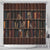 Cat Bookcase Christmas Shower Curtain Xmas Holiday Patterns - Wonder Print Shop