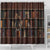 Cat Bookcase Christmas Shower Curtain Xmas Holiday Patterns - Wonder Print Shop