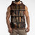 Cat Bookcase Christmas Sleeveless Zip Hoodie Xmas Holiday Patterns - Wonder Print Shop