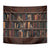 Cat Bookcase Christmas Tapestry Xmas Holiday Patterns - Wonder Print Shop