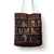 Cat Bookcase Christmas Tote Bag Xmas Holiday Patterns - Wonder Print Shop