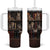 Cat Bookcase Christmas Tumbler With Handle Xmas Holiday Patterns - Wonder Print Shop