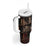 Cat Bookcase Christmas Tumbler With Handle Xmas Holiday Patterns - Wonder Print Shop