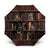 Cat Bookcase Christmas Umbrella Xmas Holiday Patterns - Wonder Print Shop