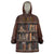 Cat Bookcase Christmas Wearable Blanket Hoodie Xmas Holiday Patterns - Wonder Print Shop