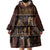 Cat Bookcase Christmas Wearable Blanket Hoodie Xmas Holiday Patterns - Wonder Print Shop