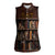 Cat Bookcase Christmas Women Sleeveless Polo Shirt Xmas Holiday Patterns - Wonder Print Shop
