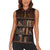 Cat Bookcase Christmas Women Sleeveless Polo Shirt Xmas Holiday Patterns - Wonder Print Shop