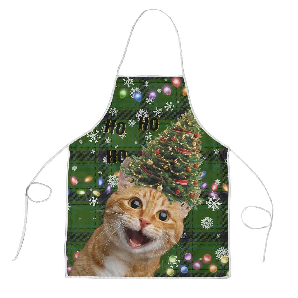 Cat Christmas Tree Apron Xmas Holiday Patterns - Wonder Print Shop