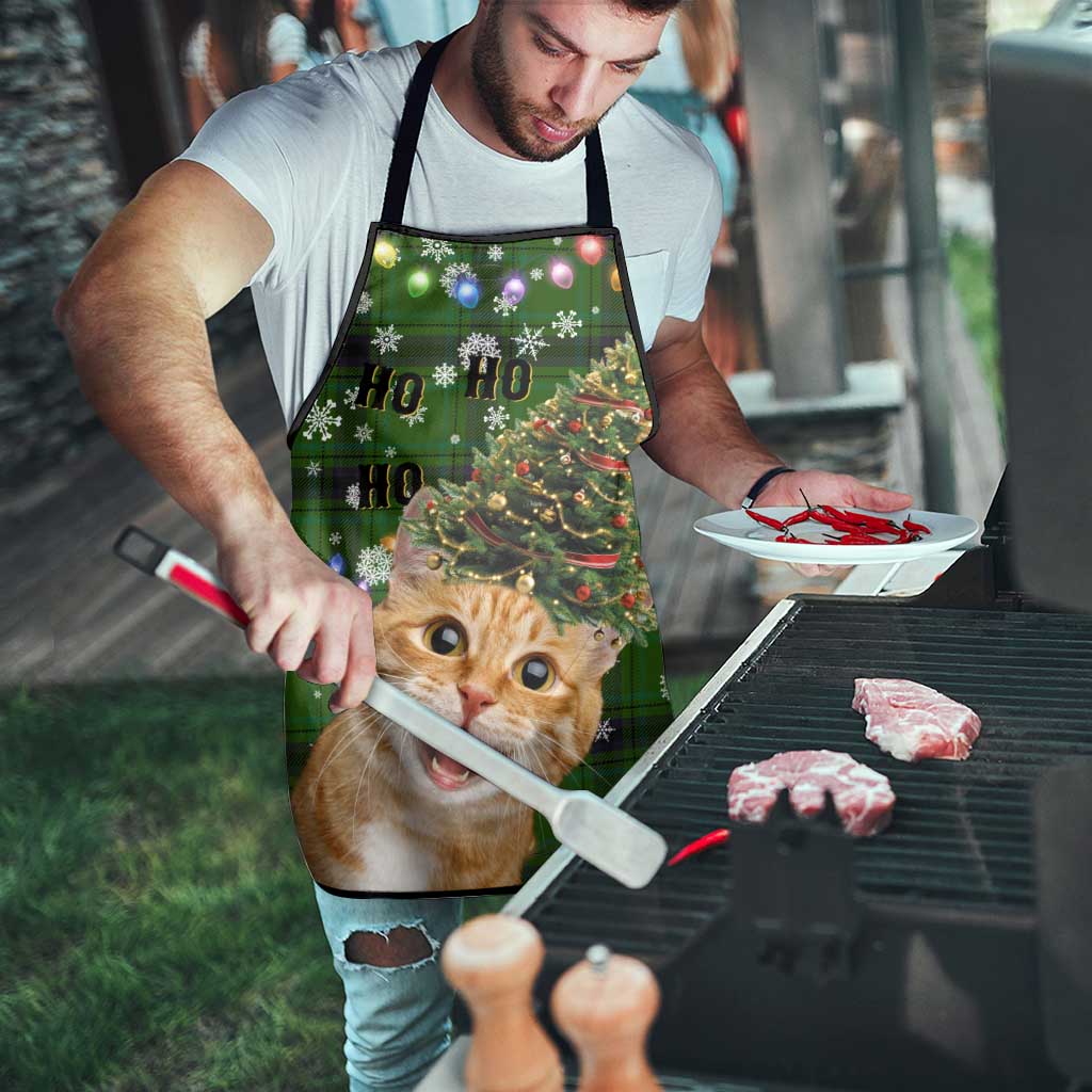 Cat Christmas Tree Apron Xmas Holiday Patterns - Wonder Print Shop