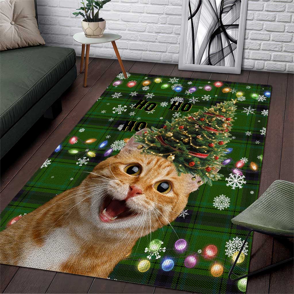 Cat Christmas Tree Area Rug Xmas Holiday Patterns - Wonder Print Shop