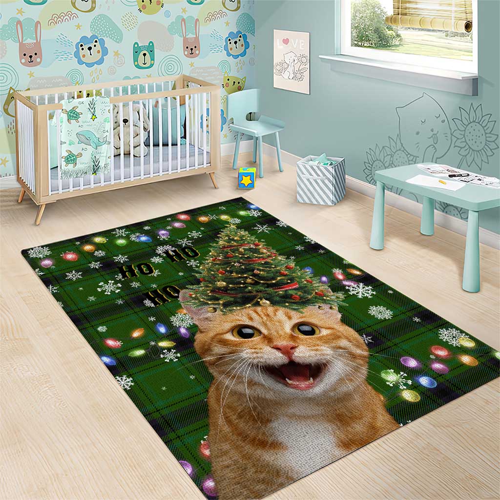 Cat Christmas Tree Area Rug Xmas Holiday Patterns - Wonder Print Shop