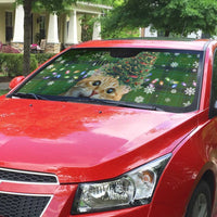Cat Christmas Tree Auto Sun Shade Xmas Holiday Patterns - Wonder Print Shop