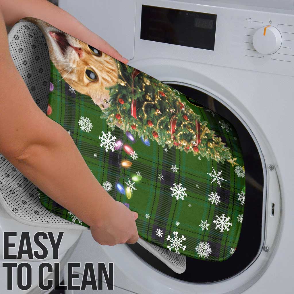 Cat Christmas Tree Bathroom Set Xmas Holiday Patterns - Wonder Print Shop