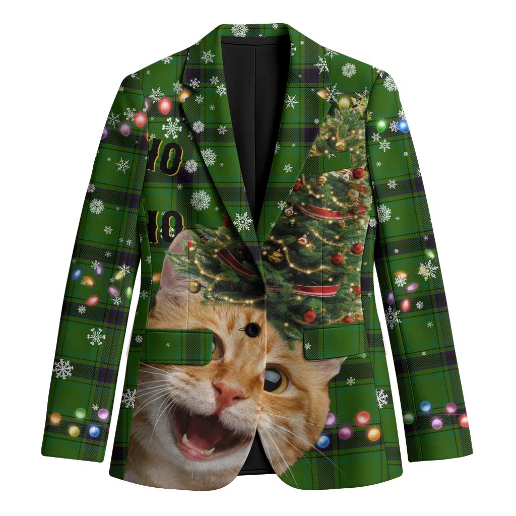Cat Christmas Tree Blazer Xmas Holiday Patterns - Wonder Print Shop