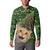 Cat Christmas Tree Button Sweatshirt Xmas Holiday Patterns - Wonder Print Shop